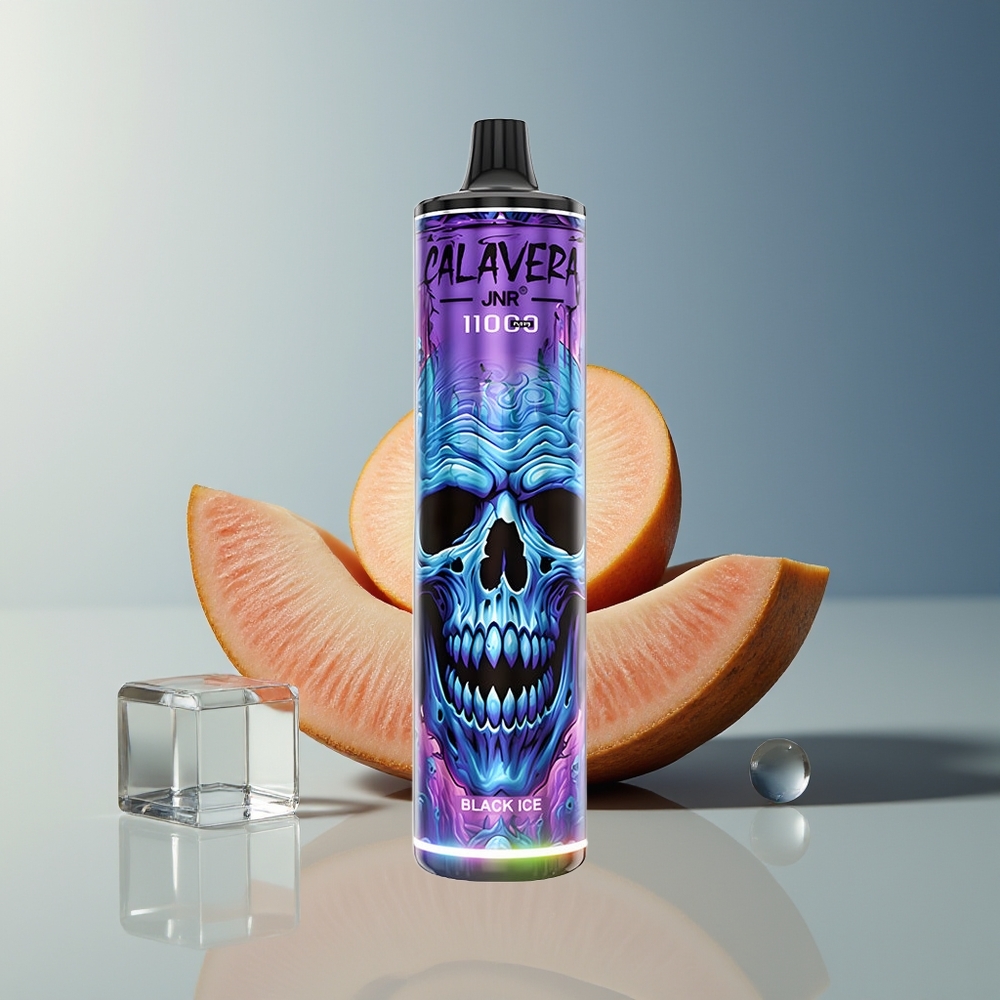 Veleprodaja Slovenija JNR Calavera 11000 Pufov Vape Črni Led 850 mAh 21ml