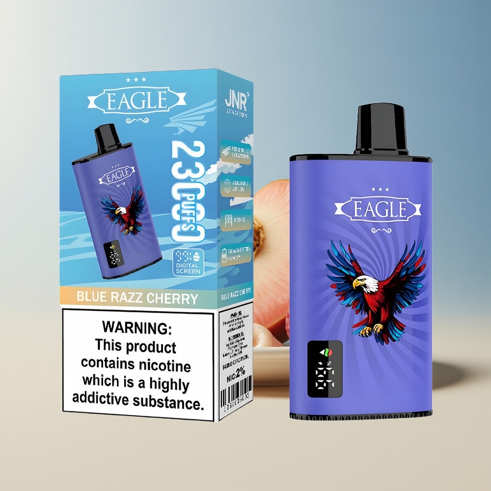 Veleprodaja Slovenija JNR EAGLE Smart 23000 Puffs Digital Screen Type-C Modra Malina Češnja