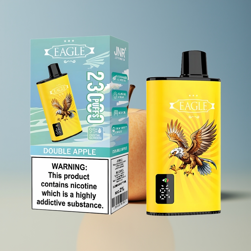 Veleprodaja Slovenija JNR EAGLE Smart 23000 Pufov Dvojno Jabolko Vape 25ml 750mAh