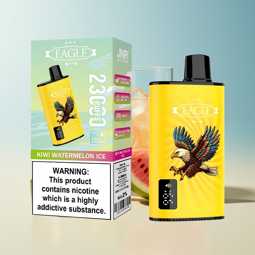 Veleprodaja Slovenija JNR EAGLE Smart 23000 Pufov Vape Kivi Lubenica Led 25ml 750mAh