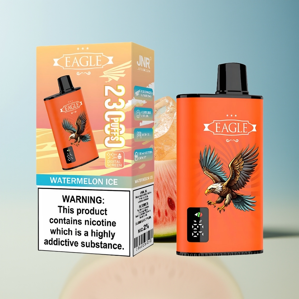 Veleprodaja Slovenija JNR EAGLE Smart 23000 Pufov Vape Lubenica Led 25ml e-Liquid 750mAh Battery