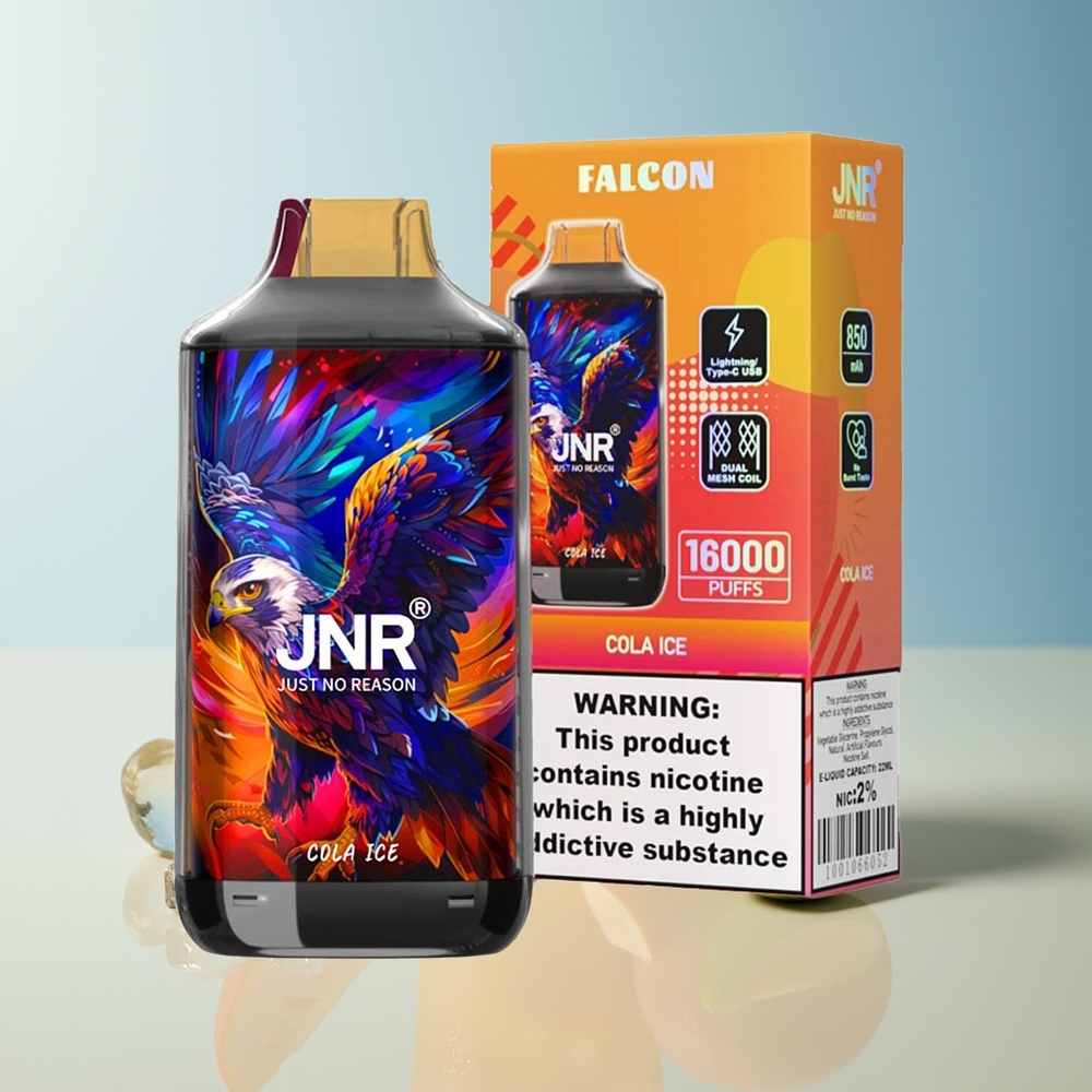 Veleprodaja Slovenija JNR Falcon 16000 Puffs Cola Ledeno 850mAh