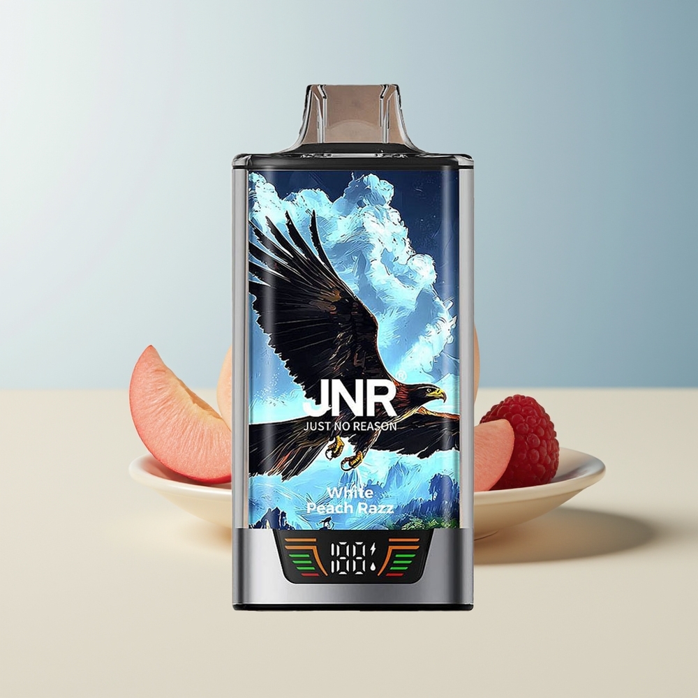 Veleprodaja Slovenija JNR Falcon Pro 28000 Beli Breskva Malina 30ml 5 Nicotine