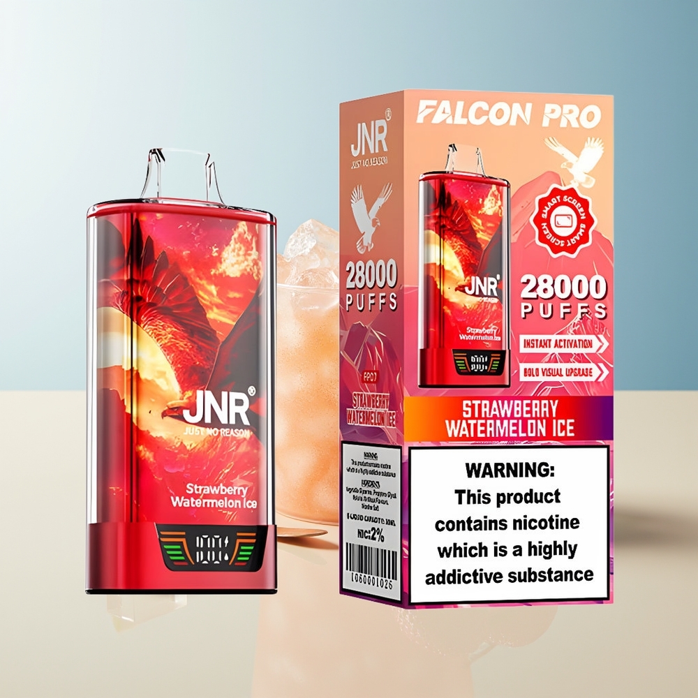 Veleprodaja Slovenija JNR Falcon Pro 28000 Puff Jagoda Lubenica Led 30ml 950mAh