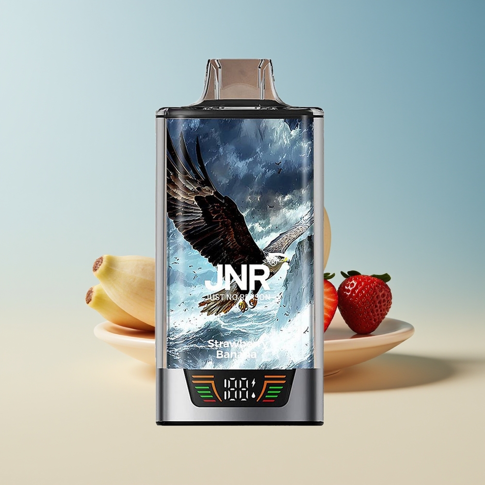 Veleprodaja Slovenija JNR Falcon Pro 28000 Puffs 30ml Jagoda Banana Dual Mesh Coil