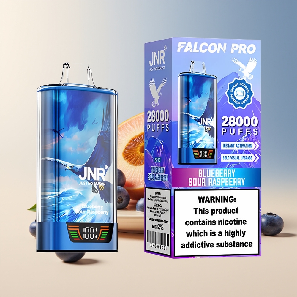 Veleprodaja Slovenija JNR Falcon Pro 28000 Pufov Modra Jagoda-Kisla Malina 950mAh 30ml