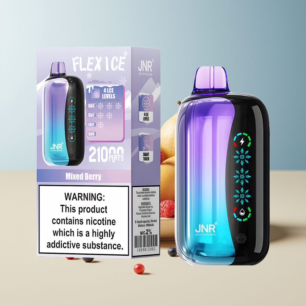 Veleprodaja Slovenija JNR Flex Ice 21000 Puff Nastavljiv Mešane Jagode Dual Mesh