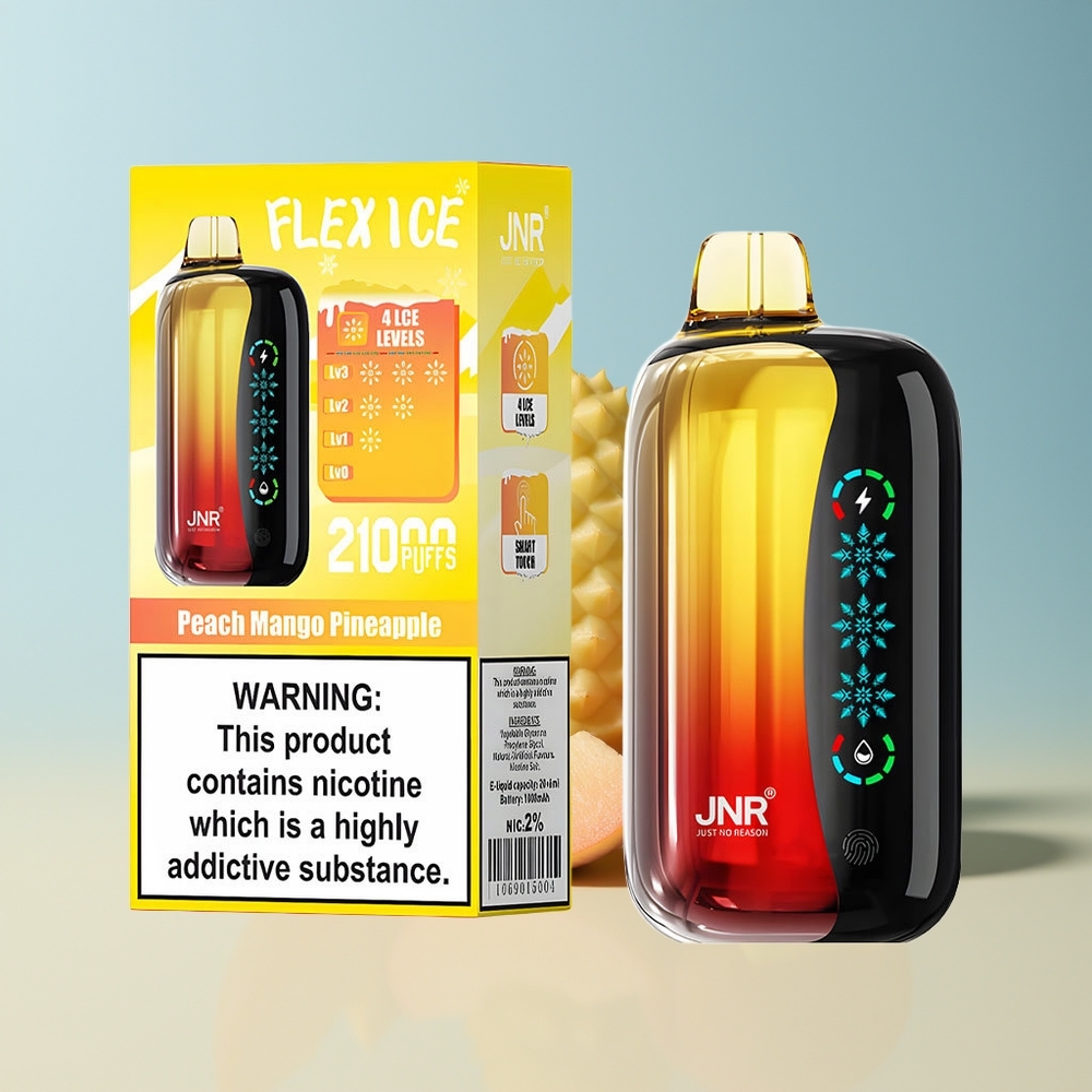 Veleprodaja Slovenija JNR Flex Ice 21000 Pufi Breskva Mango Ananas Nastavljiv Ice 26ml