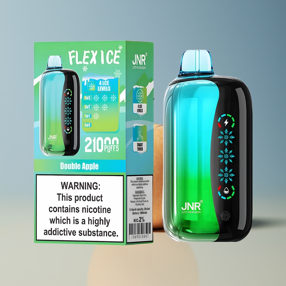 Veleprodaja Slovenija JNR Flex Ice 21000 Pufi Dvojno Jablko Prilagodljiv Ice Nastavljiv Zrak