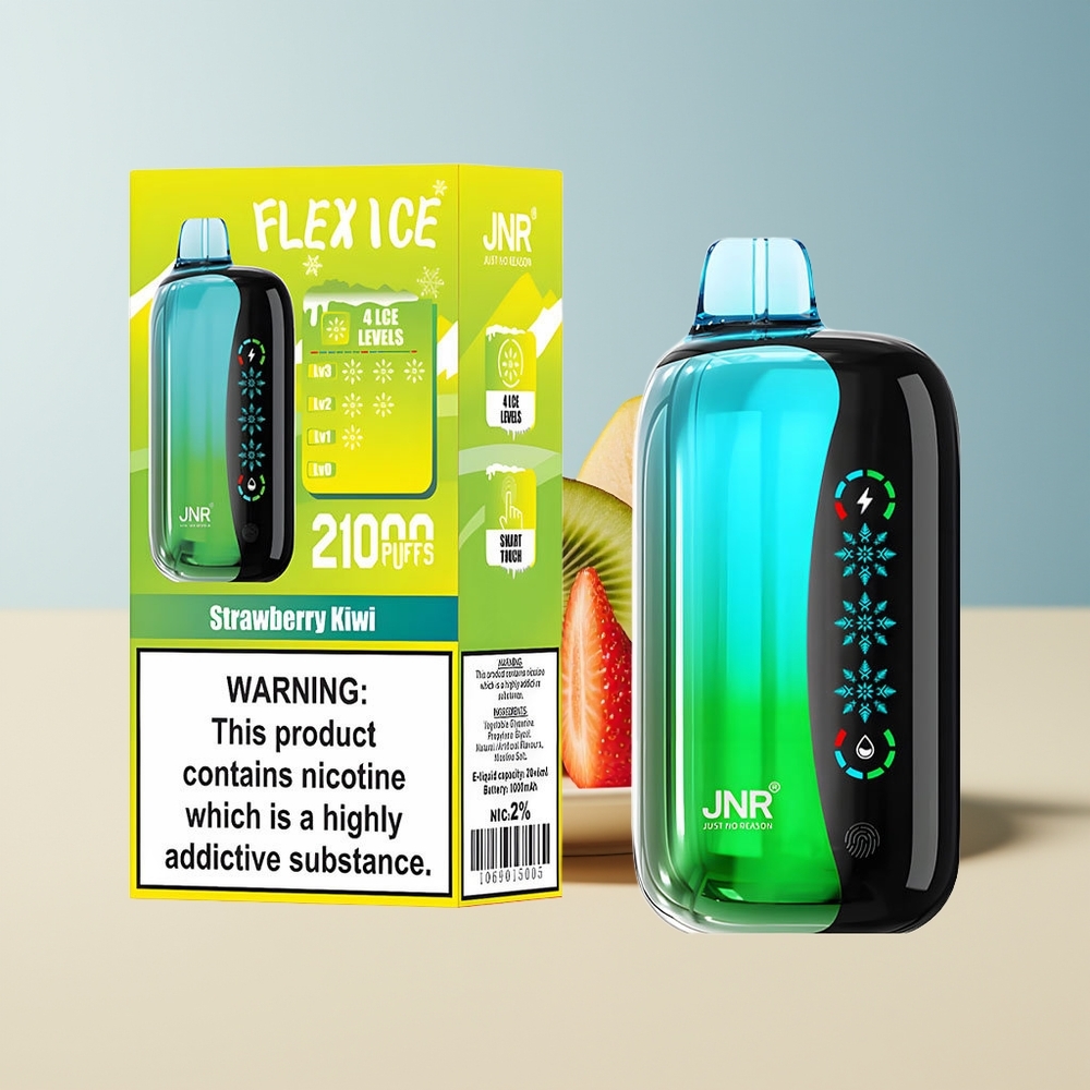 Veleprodaja Slovenija JNR Flex Ice 21000 Pufi Vape Jagoda Kivi Prilagodljiv Ice Nastavljiv Pretok Zraka