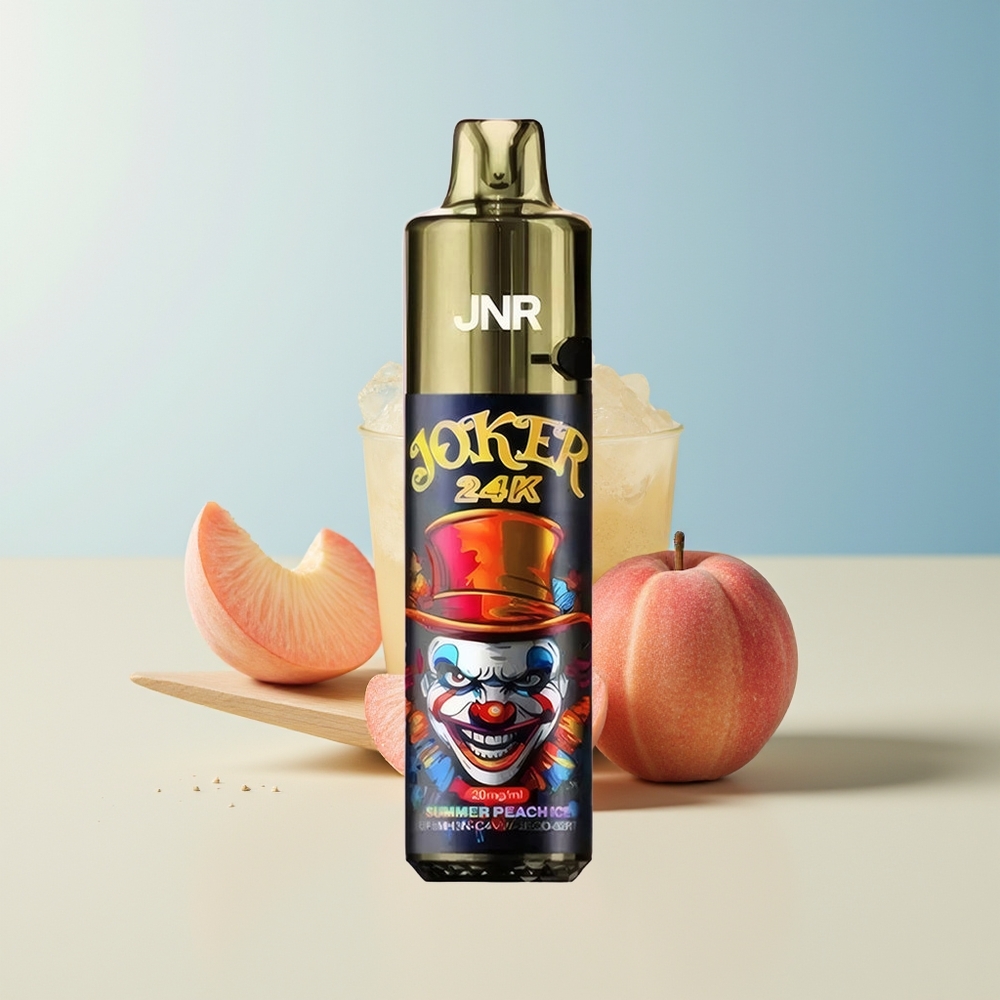 Veleprodaja Slovenija JNR Joker 24000 Puff Poletna Breskva Led 2 Nikotin 800mAh Baterija