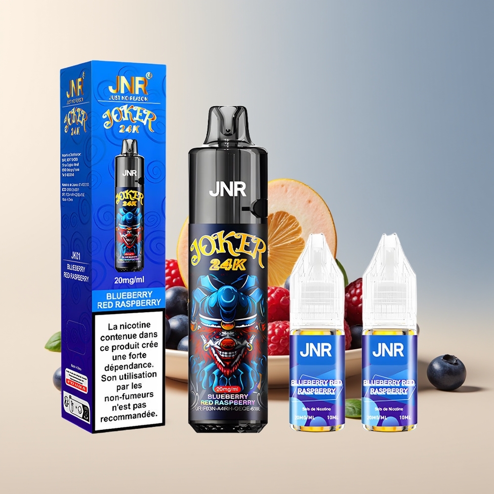 Veleprodaja Slovenija JNR Joker 24000 Puff Vape Borovnica Rdeči Malina 2 Nikotin 800mAh Baterija