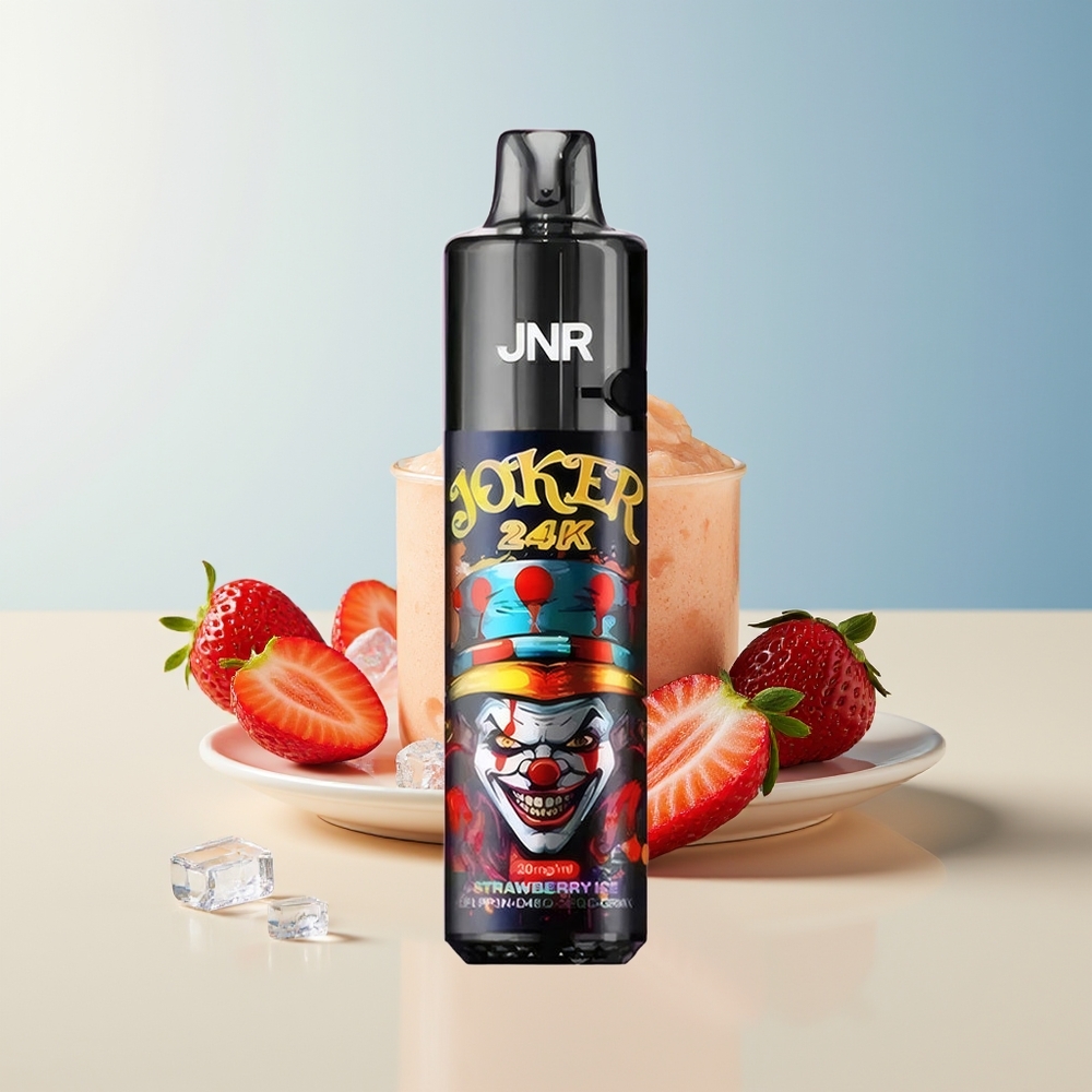 Veleprodaja Slovenija JNR Joker 24000 Pufi Jagoda Led 2 Nikotin 800mAh Baterija