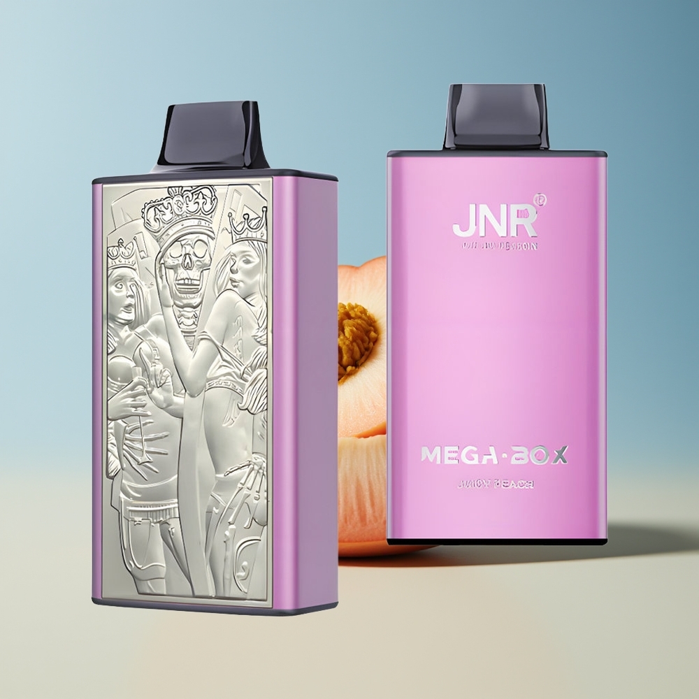 Veleprodaja Slovenija JNR Mega Box 25000 Puffs 30ml Sočna Breskev Dual Mesh Coil