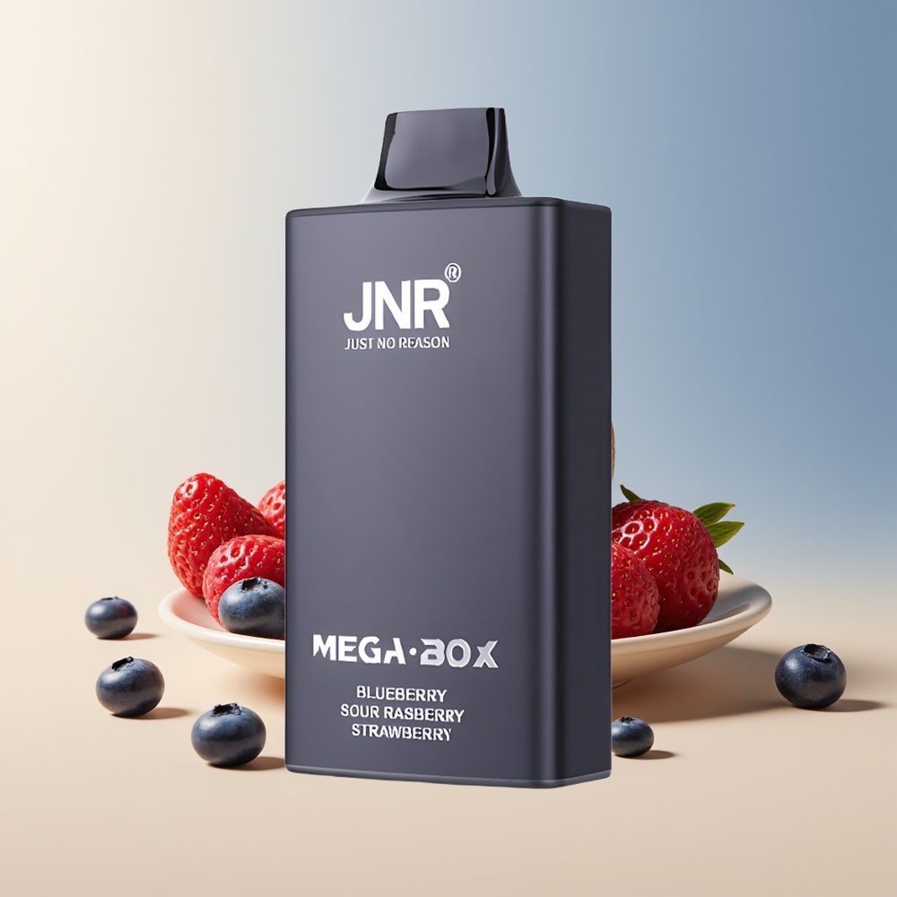 Veleprodaja Slovenija JNR Mega Box 25000 Pufov Vape Borovnica Kisla Malina Jagoda 850mAh Dual Mesh Coil