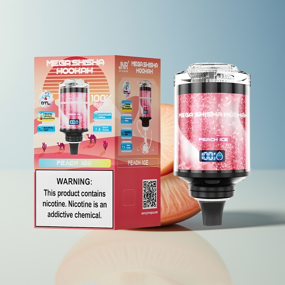 Veleprodaja Slovenija JNR Mega Shisha Hookah 100K Briškoca Sladoled 2200mAh