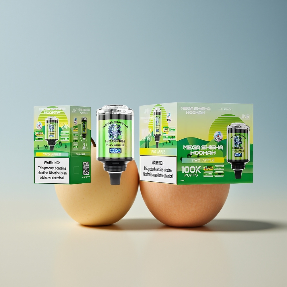 Veleprodaja Slovenija JNR Mega Shisha Hookah 100K Dve Jabolki Kompatibilnost z Namizjem 60ml Interaktivni Pametni Zaslon
