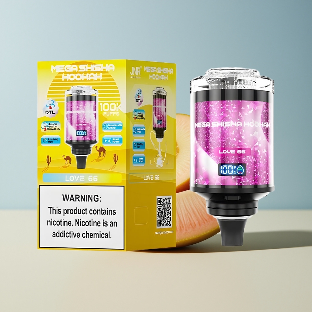 Veleprodaja Slovenija JNR Mega Shisha Hookah 100K Ljubezen 66 2200mAh Zračni Tok