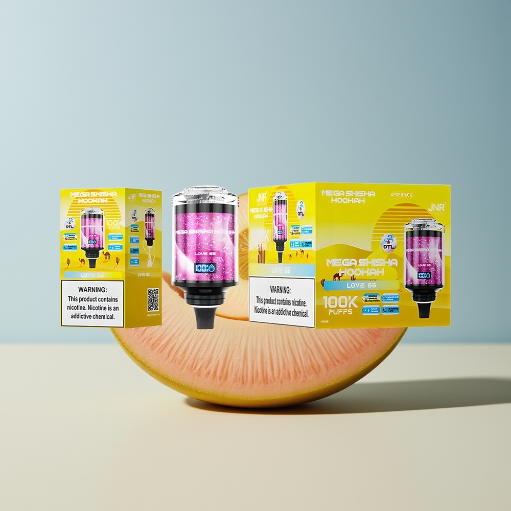 Veleprodaja Slovenija JNR Mega Shisha Hookah 100K Ljubezen 66 2200mAh Zračni Tok