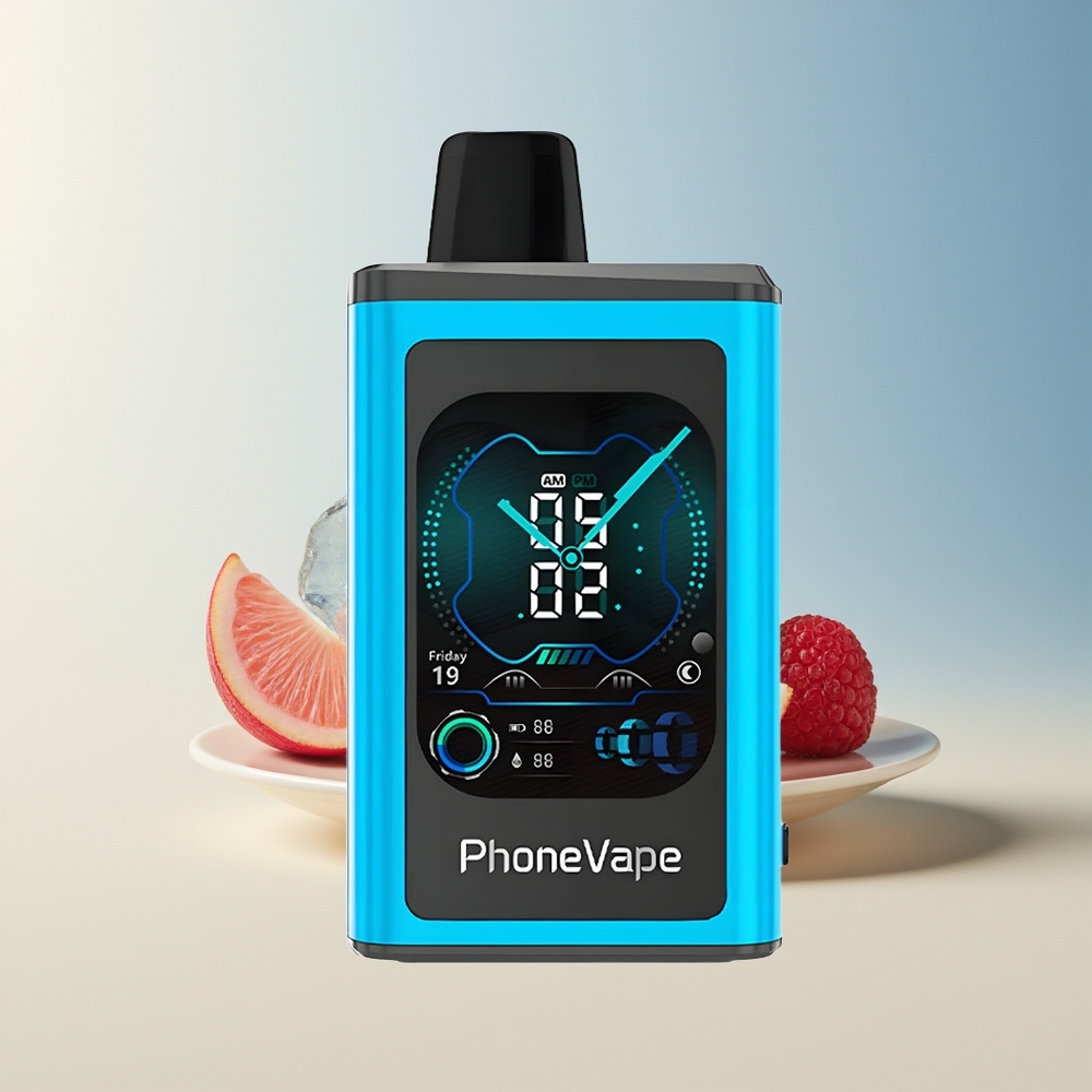 Veleprodaja Slovenija JNR PhoneVape 30000 pihov Modra Malina Led 850mAh App Controlled