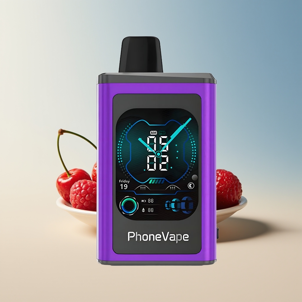 Veleprodaja Slovenija JNR PhoneVape 30000 pihov Vape Češnja Jagoda Malina 850mAh Type-C Polnjenje Nastavljiv Pretok Zraka