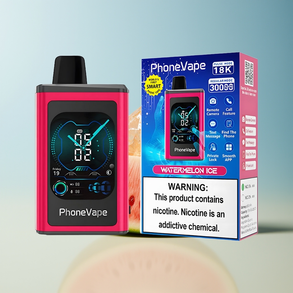 Veleprodaja Slovenija JNR PhoneVape 30000 pufov Vape Lubenica Led Turbo Mode Adjustable Airflow