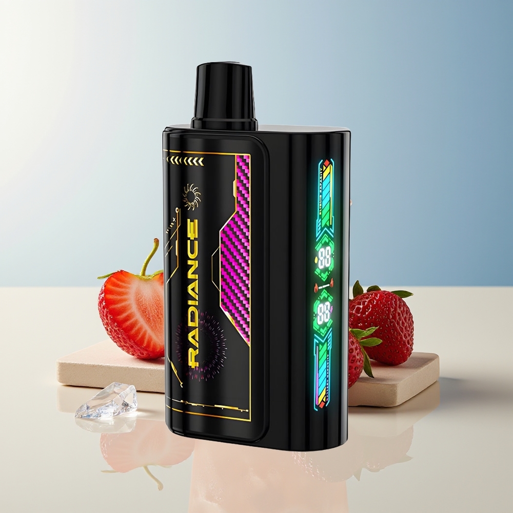 Veleprodaja Slovenija JNR Radiance 31000 Puffov Dvojni Mesh Jagoda Led 28ml