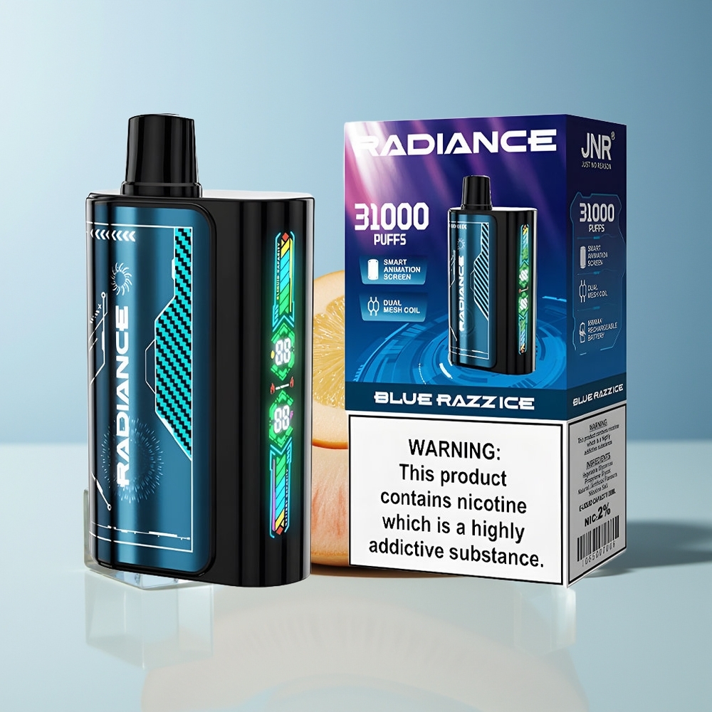 Veleprodaja Slovenija JNR Radiance 31000 Puffov Modra Malina Led Dual Mesh Coil 28ml