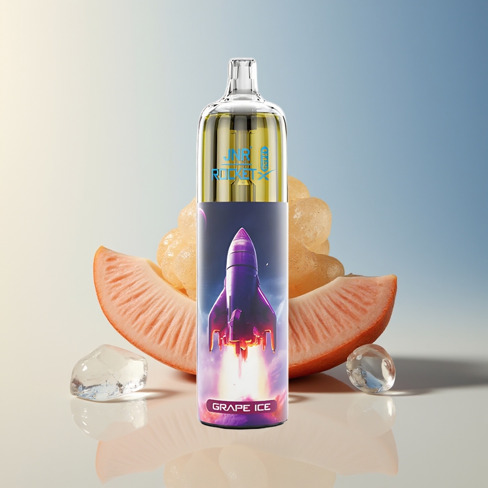 Veleprodaja Slovenija JNR Rocket-X 12400 Puffs Vape Grozdje Led RGB lights 12ohm Mesh Coil