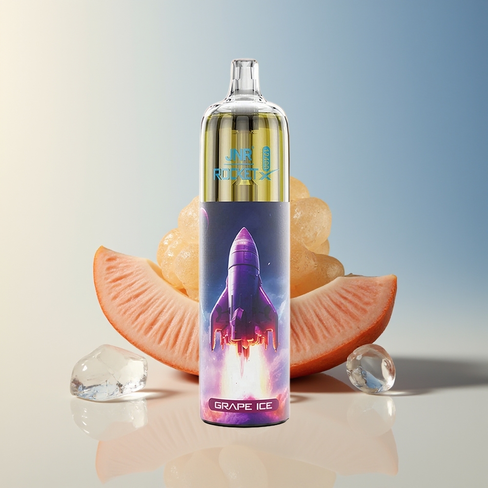 Veleprodaja Slovenija JNR Rocket-X 12400 Puffs Vape Grozdje Led RGB lights 12ohm Mesh Coil