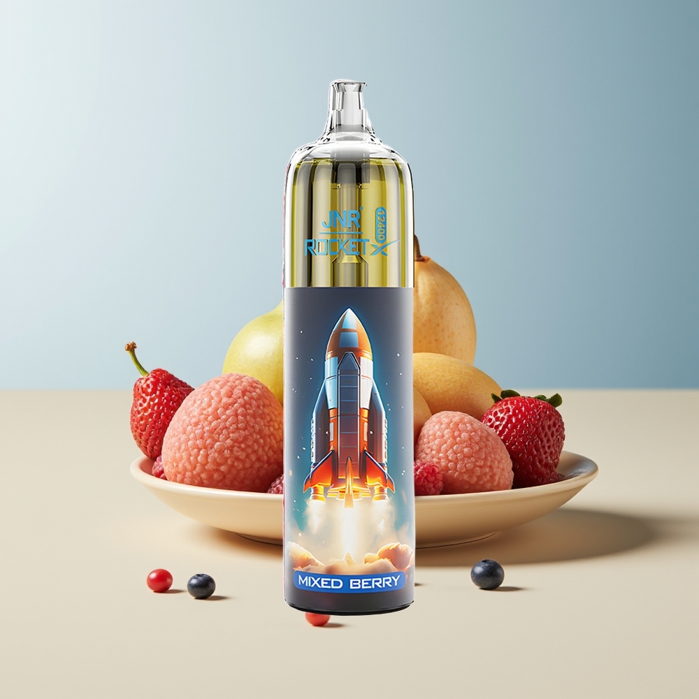 Veleprodaja Slovenija JNR Rocket-X 12400 Pufi Mešane Jagode 850mAh Baterija 25ml E-tekočina