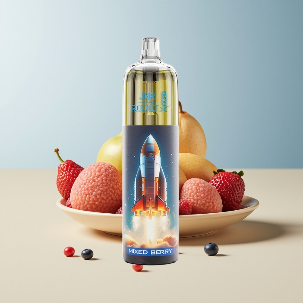 Veleprodaja Slovenija JNR Rocket-X 12400 Pufi Mešane Jagode 850mAh Baterija 25ml E-tekočina