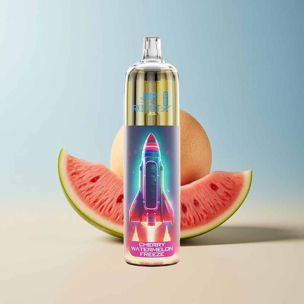 Veleprodaja Slovenija JNR Rocket-X 12400 Pufi Češnja Lubenica Zamrzovanje 25ml e-Tekočina 850mAh Baterija