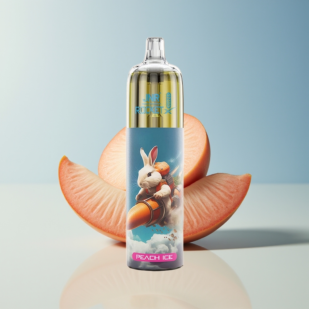 Veleprodaja Slovenija JNR Rocket-X 12400 Pufov Vape Breskev Led RGB luči 12ohm Mesh Coil