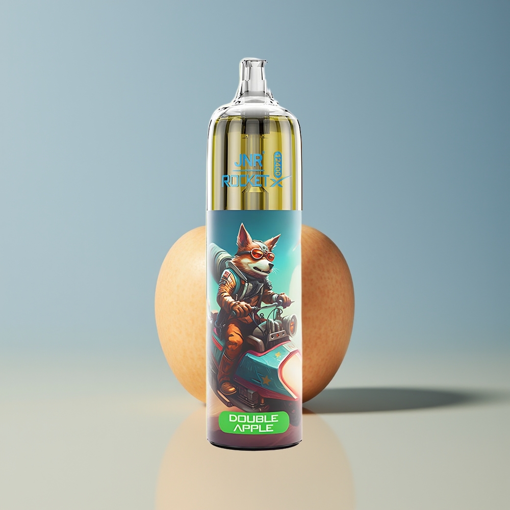 Veleprodaja Slovenija JNR Rocket-X 12400 Pufov Vape Dvojno Jabolko 850mAh 25ml