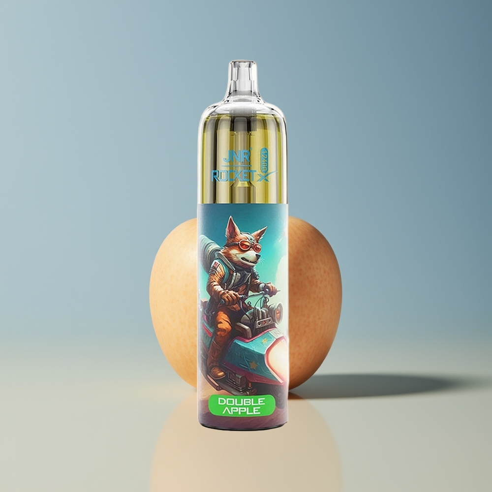 Veleprodaja Slovenija JNR Rocket-X 12400 Pufov Vape Dvojno Jabolko 850mAh 25ml