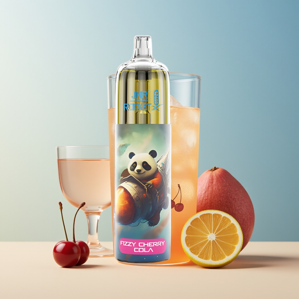 Veleprodaja Slovenija JNR Rocket-X 12400 Pufov Vape Gazirana Češnjeva Kola 850mAh 25ml