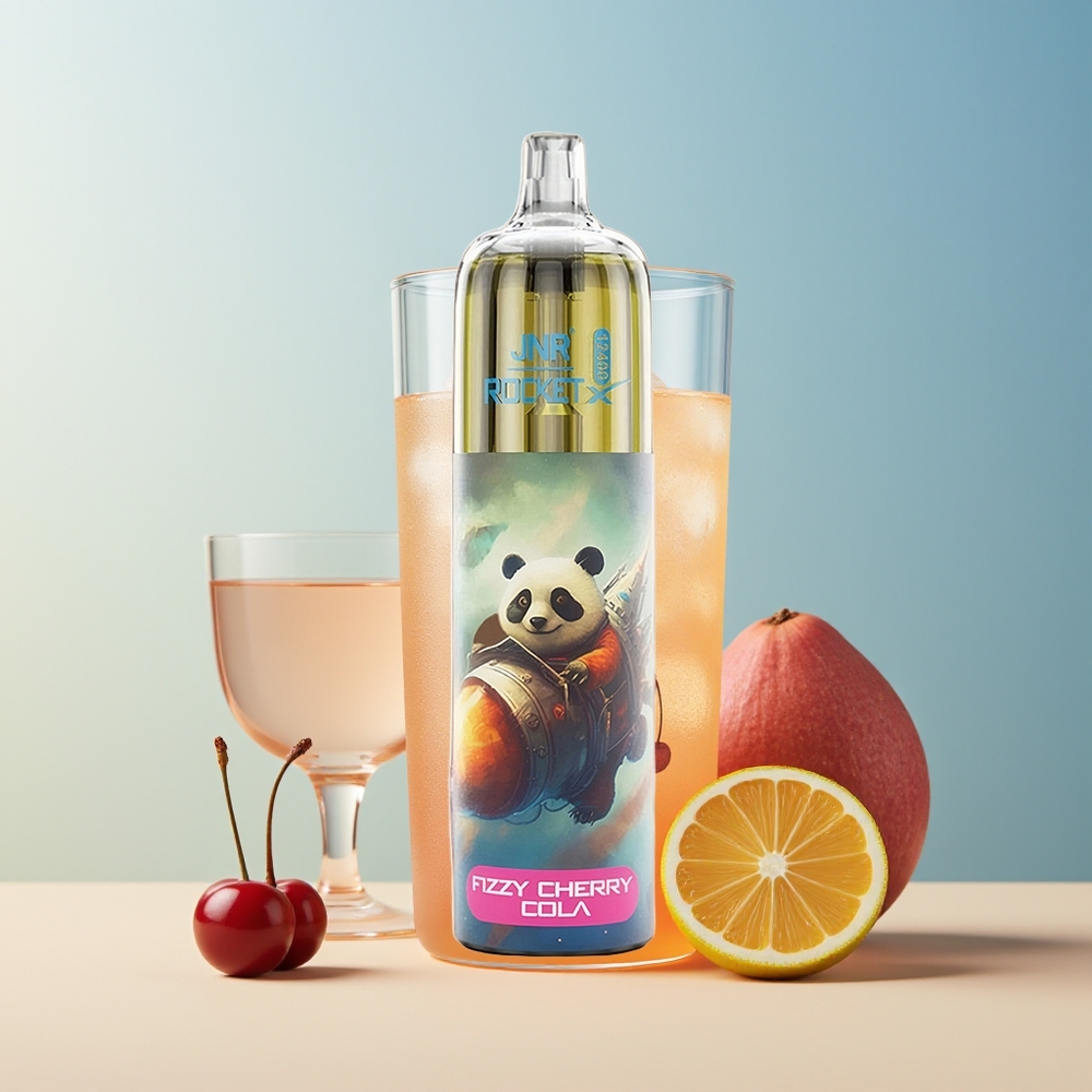 Veleprodaja Slovenija JNR Rocket-X 12400 Pufov Vape Gazirana Češnjeva Kola 850mAh 25ml