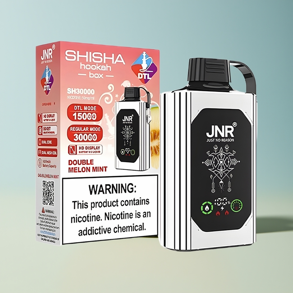 Veleprodaja Slovenija JNR Shisha Hookah Box 20500 Puffs Dvojni Melon Meta HD Display Type-C Quick Charge