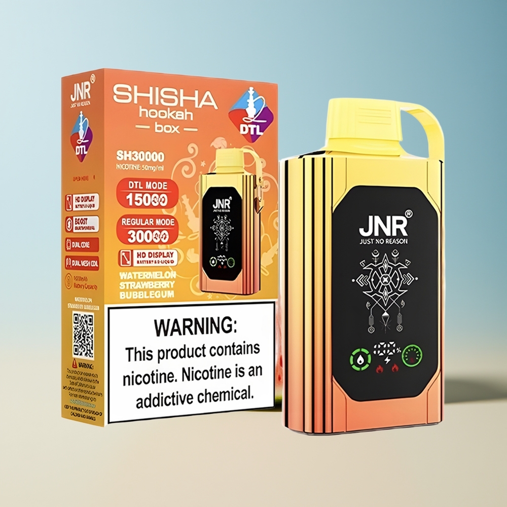 Veleprodaja Slovenija JNR Shisha Hookah Box 20500 Pufov Vape Lubenica Jagoda Mehurčki Gumica 25ml 1000mAh