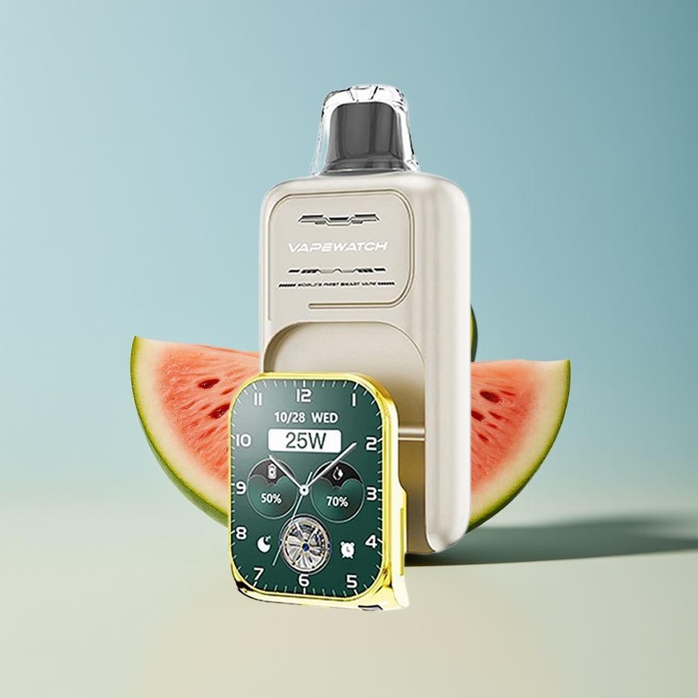 Veleprodaja Slovenija JNR VapeWatch 30000 Puffs Dual Mesh Coil Lubenica Led Vape