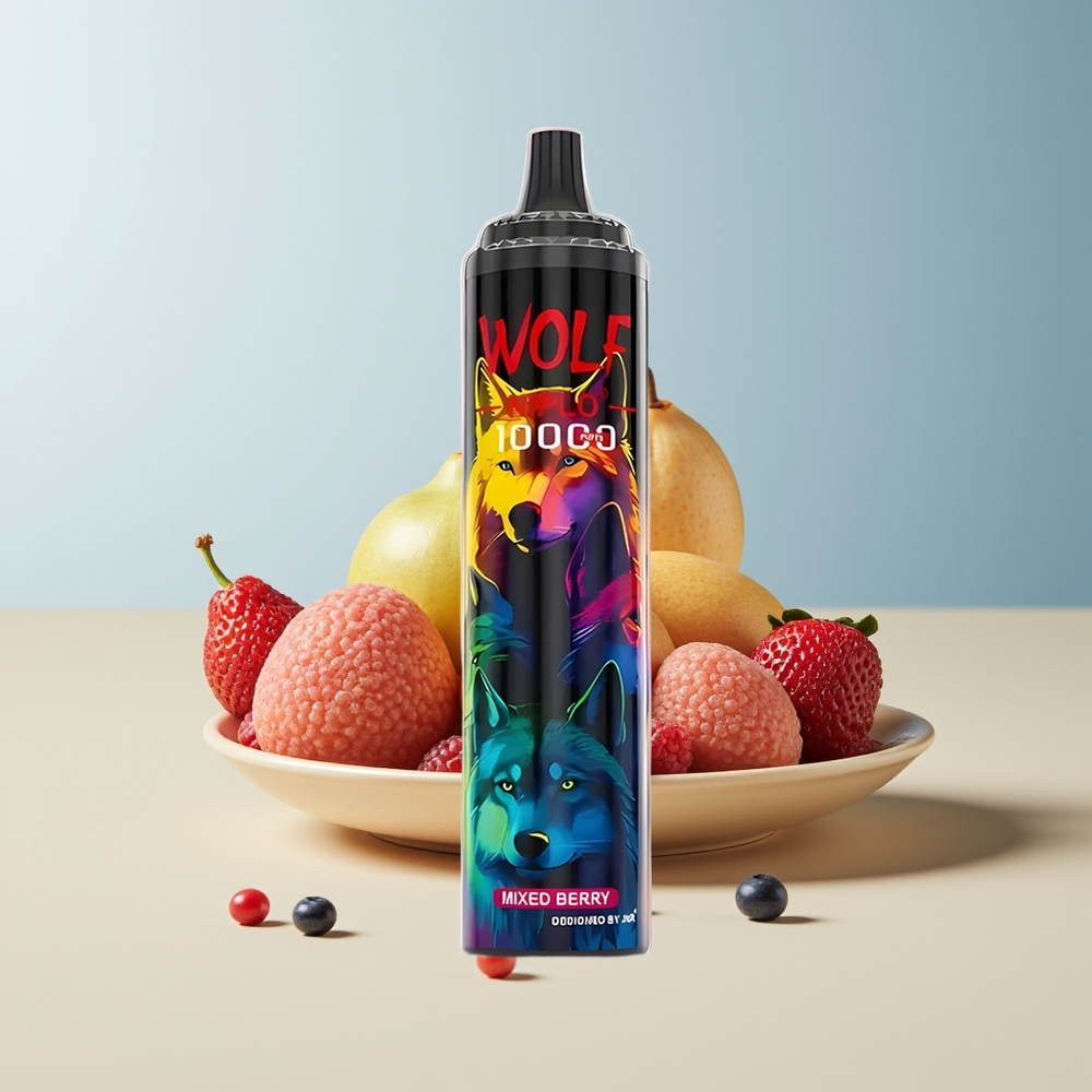 Veleprodaja Slovenija JNR Wolf Niplo 10000 Pufov Mehka Bobničasta 20ml Mehkozrnata