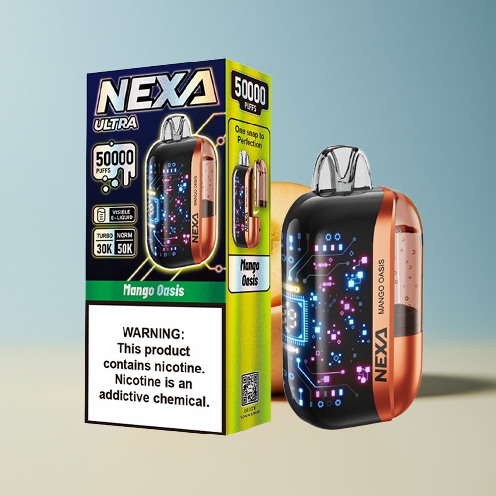 Veleprodaja Slovenija NEXA Ultra 50000 Pihov Vape Mango Oaza 20ml 800mah