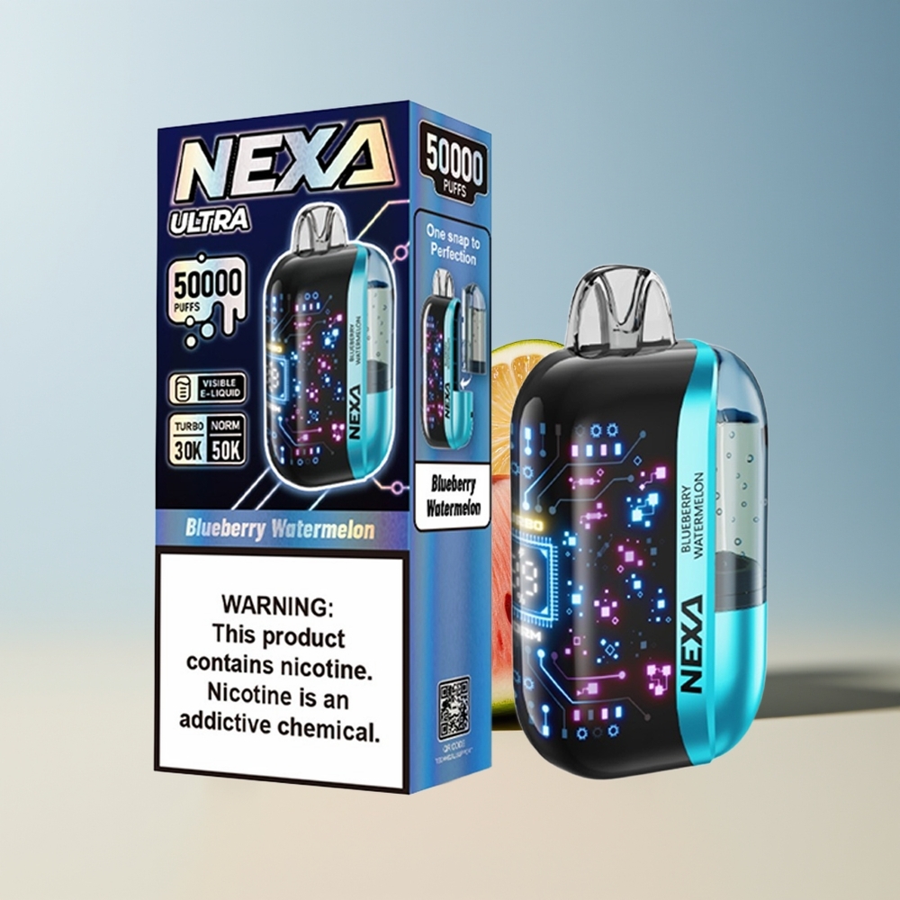 Veleprodaja Slovenija NEXA Ultra 50000 Puffov Vape Borovnica Lubenica 20ml 800mah