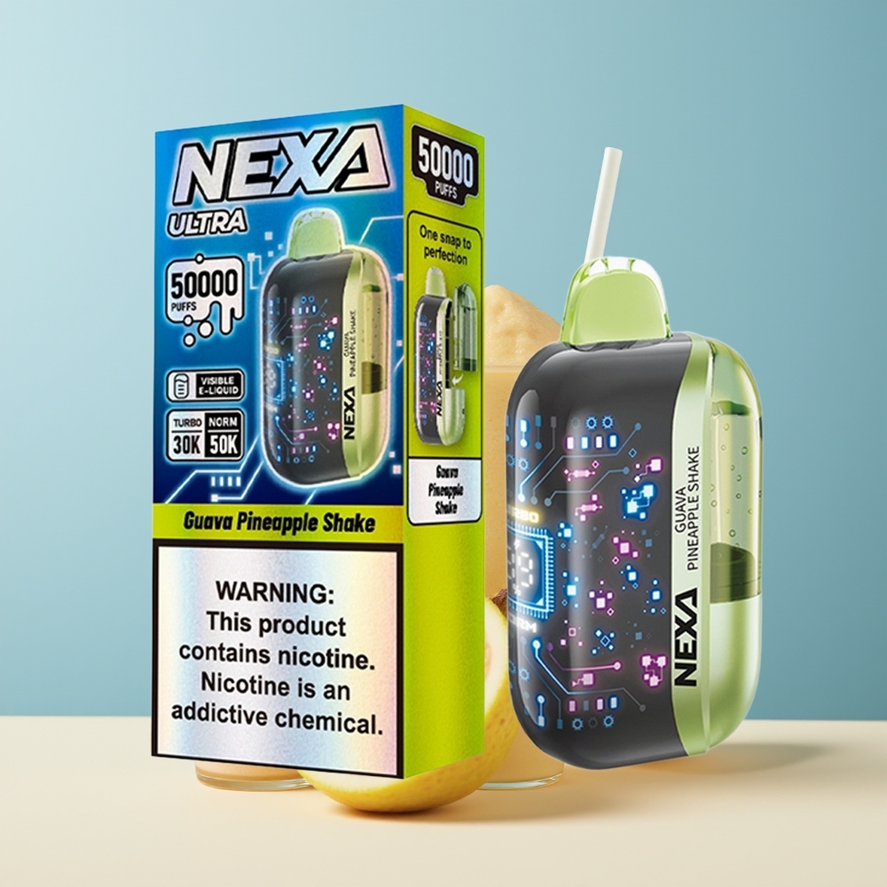 Veleprodaja Slovenija NEXA Ultra 50000 Puffs Guajaba Ananas Shake 20ml 800mah
