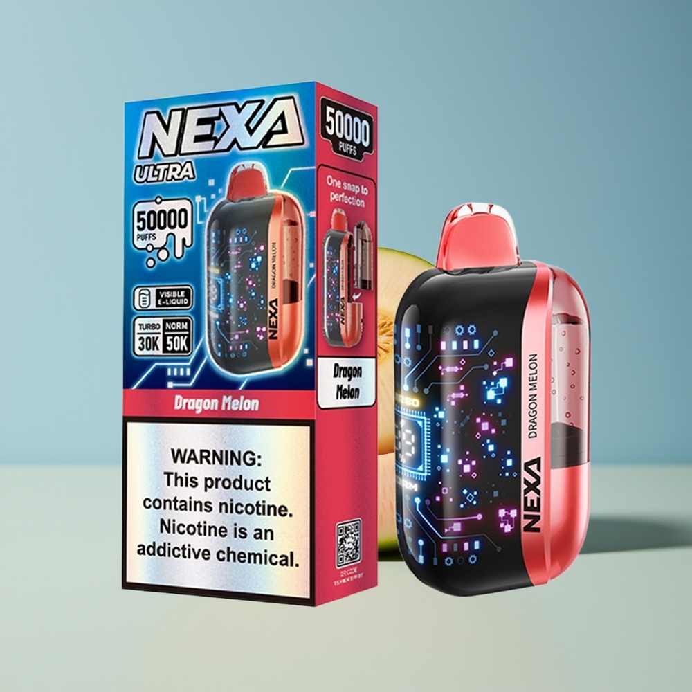 Veleprodaja Slovenija NEXA Ultra 50000 Pufi Dragon Melon 20ml 800mah