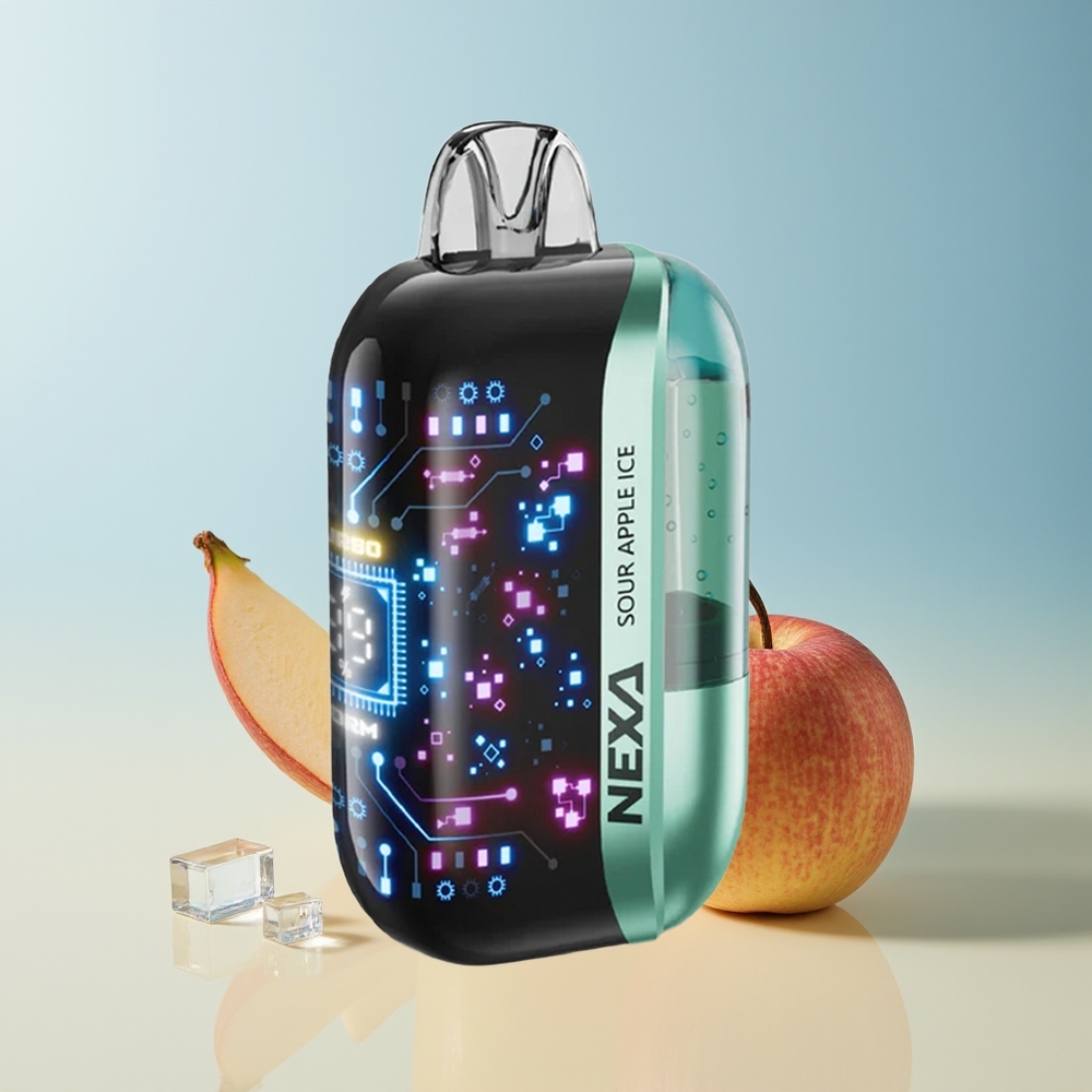 Veleprodaja Slovenija NEXA Ultra 50000 Pufi Kisla Jabolka Led 20ml 800mah