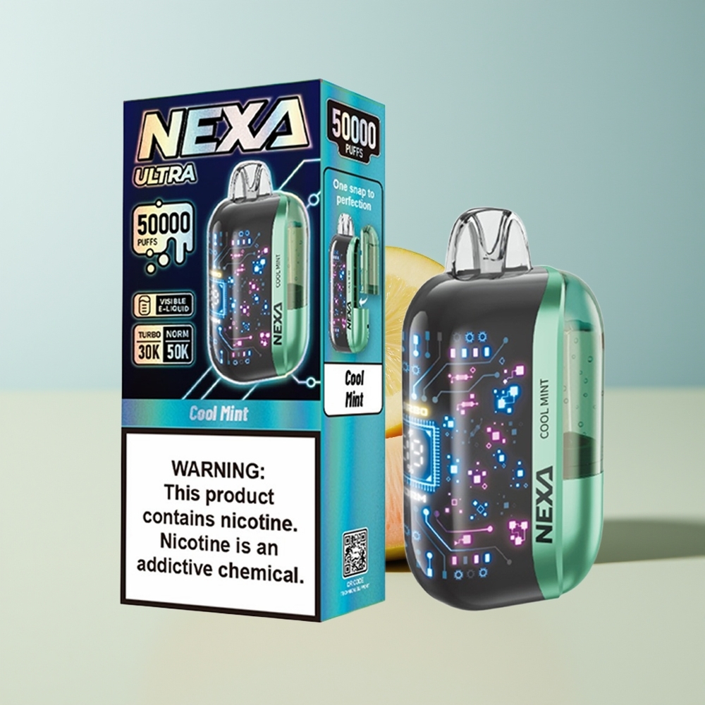 Veleprodaja Slovenija NEXA Ultra 50000 Pustov Hladna Meta 20ml 800mah