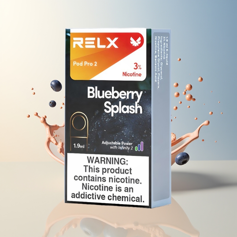 Veleprodaja Slovenija RELX Pod Pro 2 600 potegov Borovnica 19ml 3 načini nastavitev