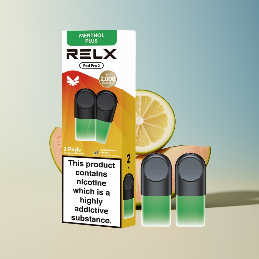Veleprodaja Slovenija RELX Pod Pro 2 600 potegov Meta-Mentol Plus 19ml 3 načini nastavitev